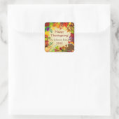 美しい感謝祭の収穫 スクエアシール (バッグ)