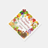 美しい感謝祭の収穫 スタンダードカクテルナプキン (角)