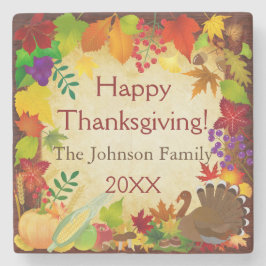 美しい感謝祭の収穫 ストーンコースター