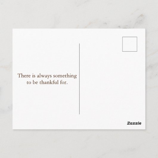 美しい感謝祭の収穫 ポストカード (裏面)