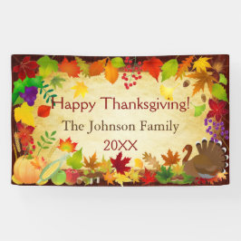 美しい感謝祭の収穫 横断幕