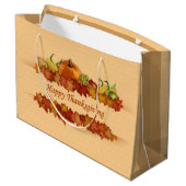 美しい感謝祭の整理 ラージペーパーバッグ (裏面アングル)