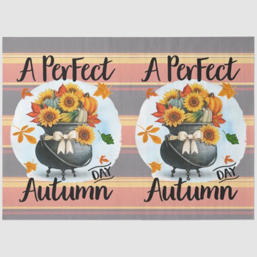 美しい感謝祭モダン秋コレクション 薄葉紙 (正面)