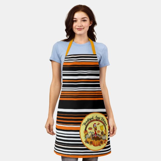 美しい感謝祭人気がある秋コレクション エプロン (着用した状態)