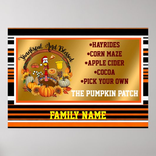 美しい感謝祭人気がある秋コレクション ポスター (正面)