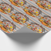 美しい感謝祭人気がある秋コレクション ラッピングペーパー (角)