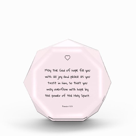 美しい慰めの聖なる書物、 経典聖書引用文 フォトブロック (正面)