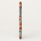 美しい手のオ絵を描レンジのポピーな花のパターン Case-Mate iPhoneケース (裏面/左)