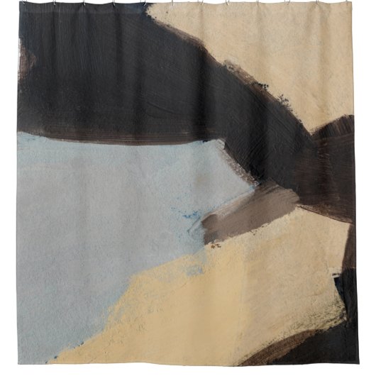 美しい手のミニ絵を描マリスト。モダン一片 シャワーカーテン (正面)