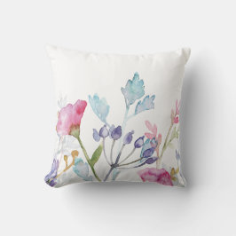 美しい手の絵を描フローラプリント クッション