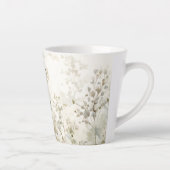 美しい手の絵を描素晴らしインディアンの繁茂した鳥 カフェラテマグ (右)