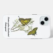 美しい手の絵を描蝶の電話ケース Case-Mate iPhoneケース (裏面 (横))