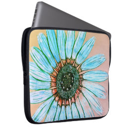 美しい手写花デザイン ラップトップスリーブ