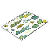 美しい手描きのサボテン抽象芸術天然針 ノートブック (左側)