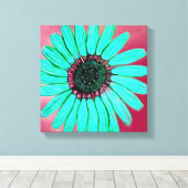 美しい手描きフラワーキャンバス印刷 キャンバスプリント (インサイチュ (ウッドフロア))