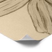 美しい手描きフラワーポスター ポスター (角)