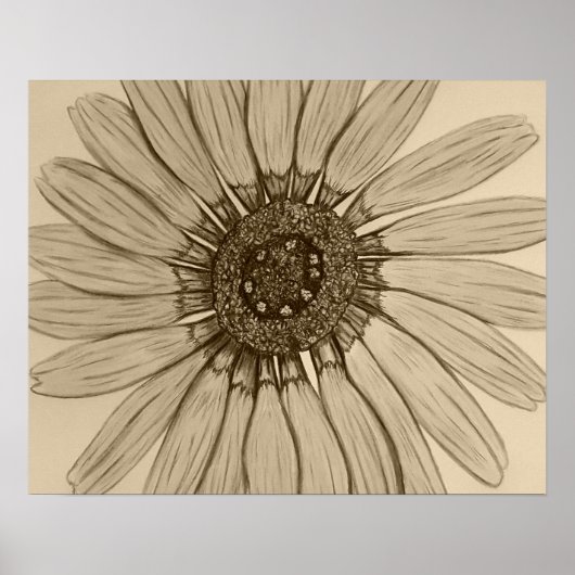 美しい手描きフラワーポスター ポスター (正面)