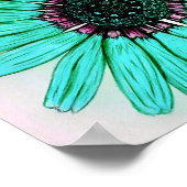 美しい手描きフラワーポスター ポスター (角)