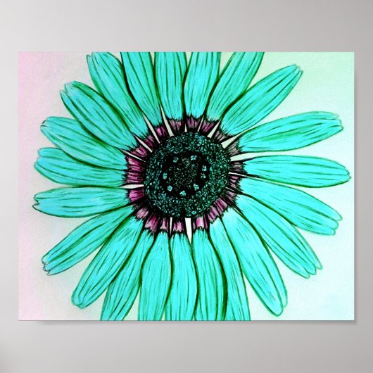 美しい手描きフラワーポスター ポスター (正面)