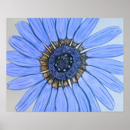 美しい手描きフラワーポスター ポスター