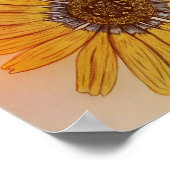 美しい手描きフラワーポスター ポスター (角)