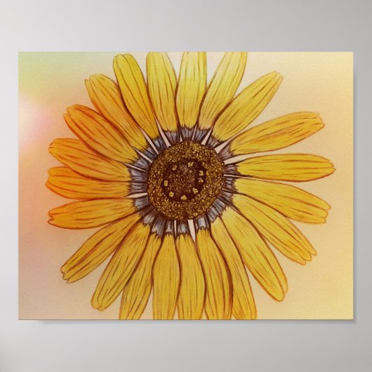 美しい手描きフラワーポスター ポスター (正面)