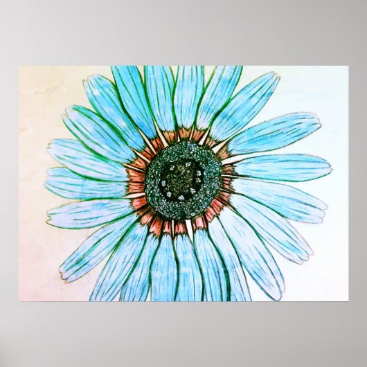 美しい手描きフラワーポスター ポスター (正面)