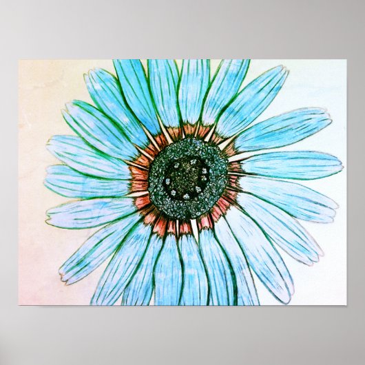 美しい手描きフラワーポスター ポスター (正面)