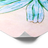 美しい手描きフラワーポスター ポスター (角)