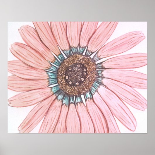 美しい手描きフラワーポスター ポスター (正面)