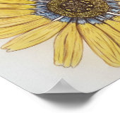 美しい手描きフラワーポスター ポスター (角)