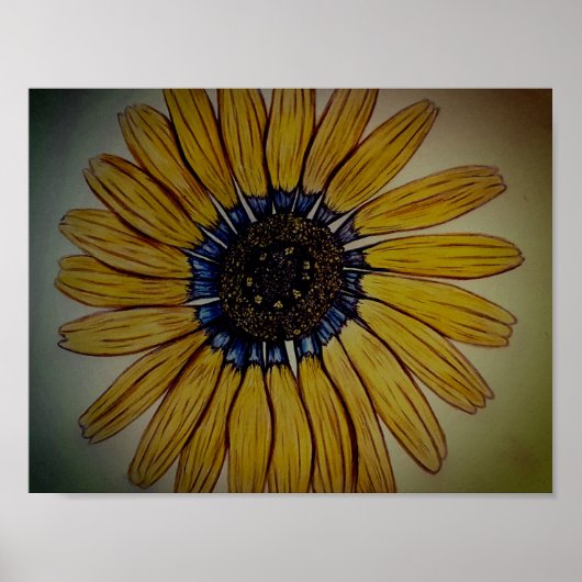 美しい手描き花 ポスター (正面)