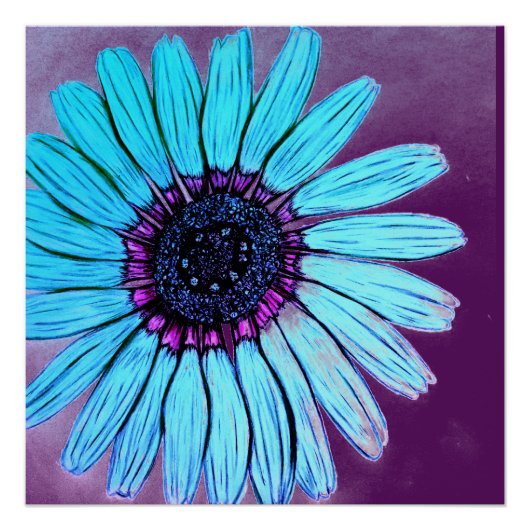 美しい手描き花 ポスター (正面)