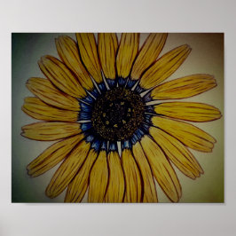 美しい手描き花 ポスター