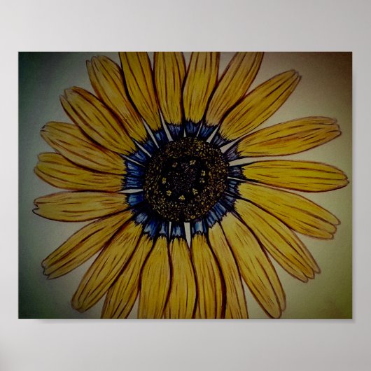 美しい手描き花 ポスター (正面)