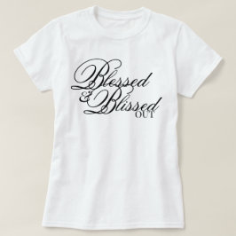 美しい手書きの祝福されし者と至福の肯定文 Tシャツ