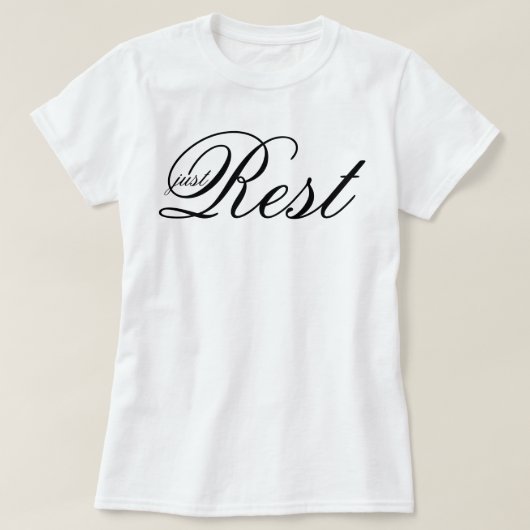 美しい手書きフォントで願望実現を願う リラックスした人生 Tシャツ (デザイン正面)