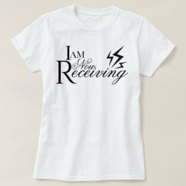 美しい手書きフォントで「今受け取ります」と肯定する Tシャツ