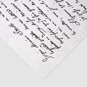 美しい手書きフランスのスクリプトParis 1792 薄葉紙 (詳細)