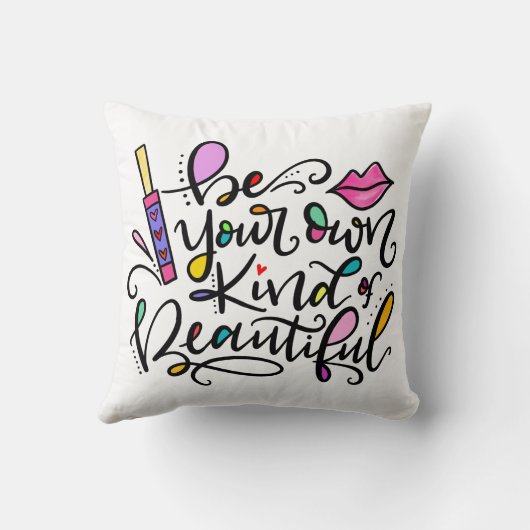 美しい手書き文字を自分のものにする クッション (裏面)