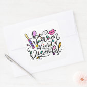 美しい手書き文字を自分のものにする スクエアシール (封筒)