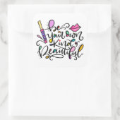 美しい手書き文字を自分のものにする スクエアシール (バッグ)