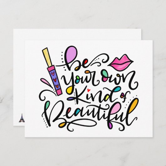 美しい手書き文字を自分のものにする ポストカード (正面/裏面)