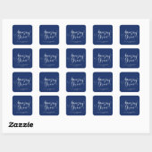 美しい手書き風Amazing Graceスクリプト スクエアシール (シート)