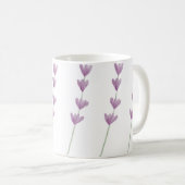 美しい手絵を描の紫色の野生の花 コーヒーマグカップ (正面右)