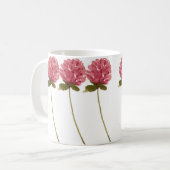 美しい手絵を描の赤い野生の花 コーヒーマグカップ (正面左)