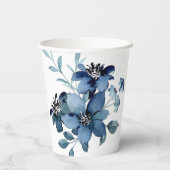 美しい手絵を描青フローラスプレー 紙コップ (裏面)
