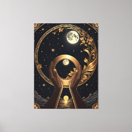 美しい手絵画の キャンバスプリント