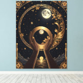 美しい手絵画の キャンバスプリント (インサイチュ (ウッドフロア))