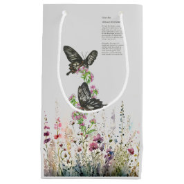 美しい手色彩の鮮やかセイロンバラ蝶 スモールペーパーバッグ